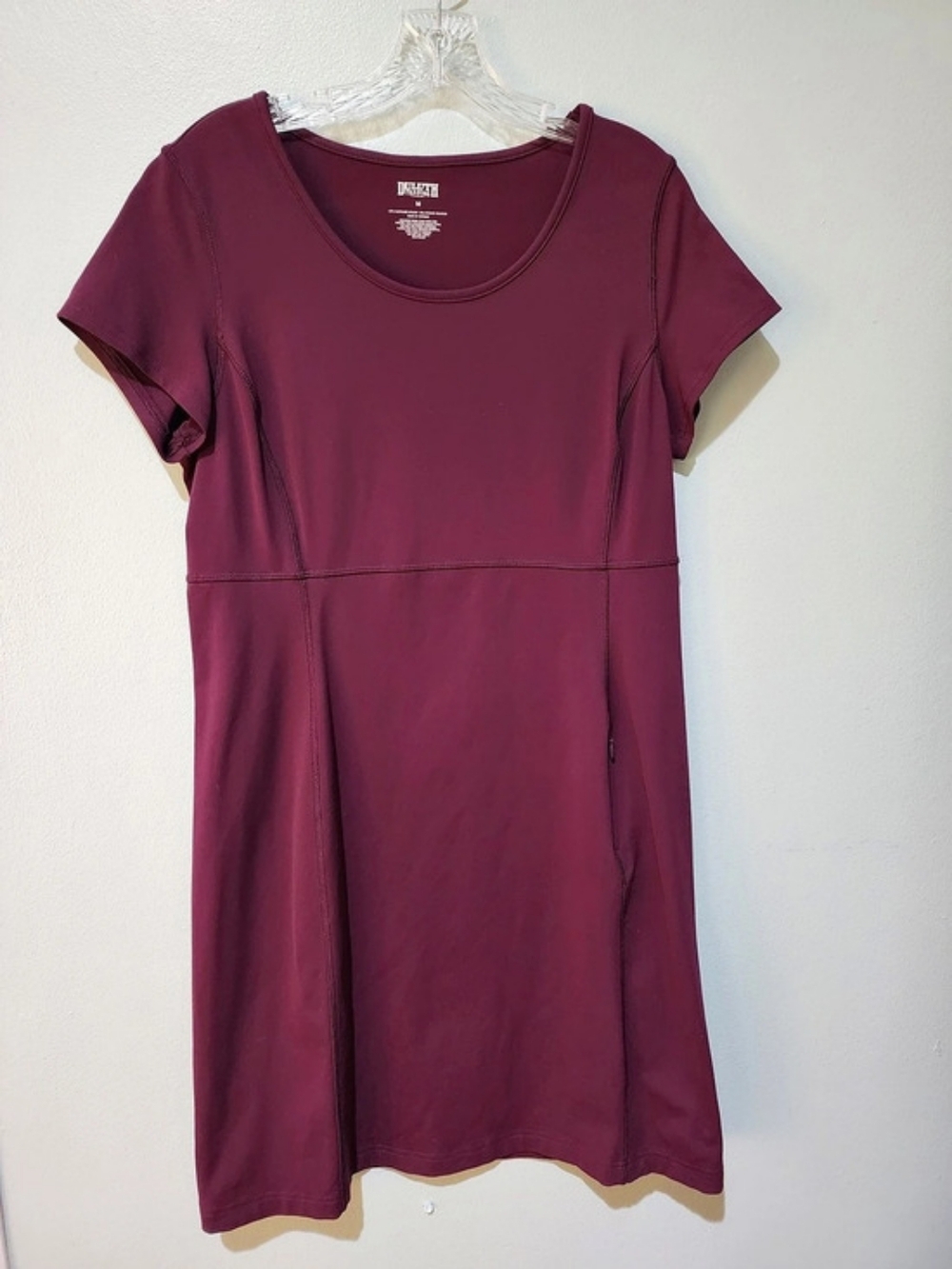 Duluth Trading Co. NoGA Classic Short Sleeve Dress. Purple Medium